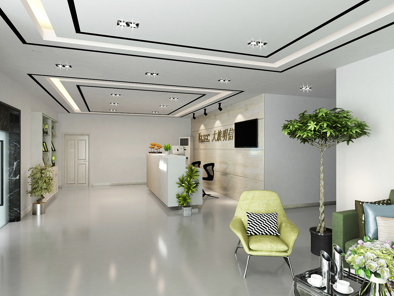 福永办公室装修 福永办公室设计装修 写字楼装饰公司（图ZMjg2ODcyNjEy） - 家装设计 - 站酷设计师宝安装修设计公司原创素材 - 站酷ZCOOL