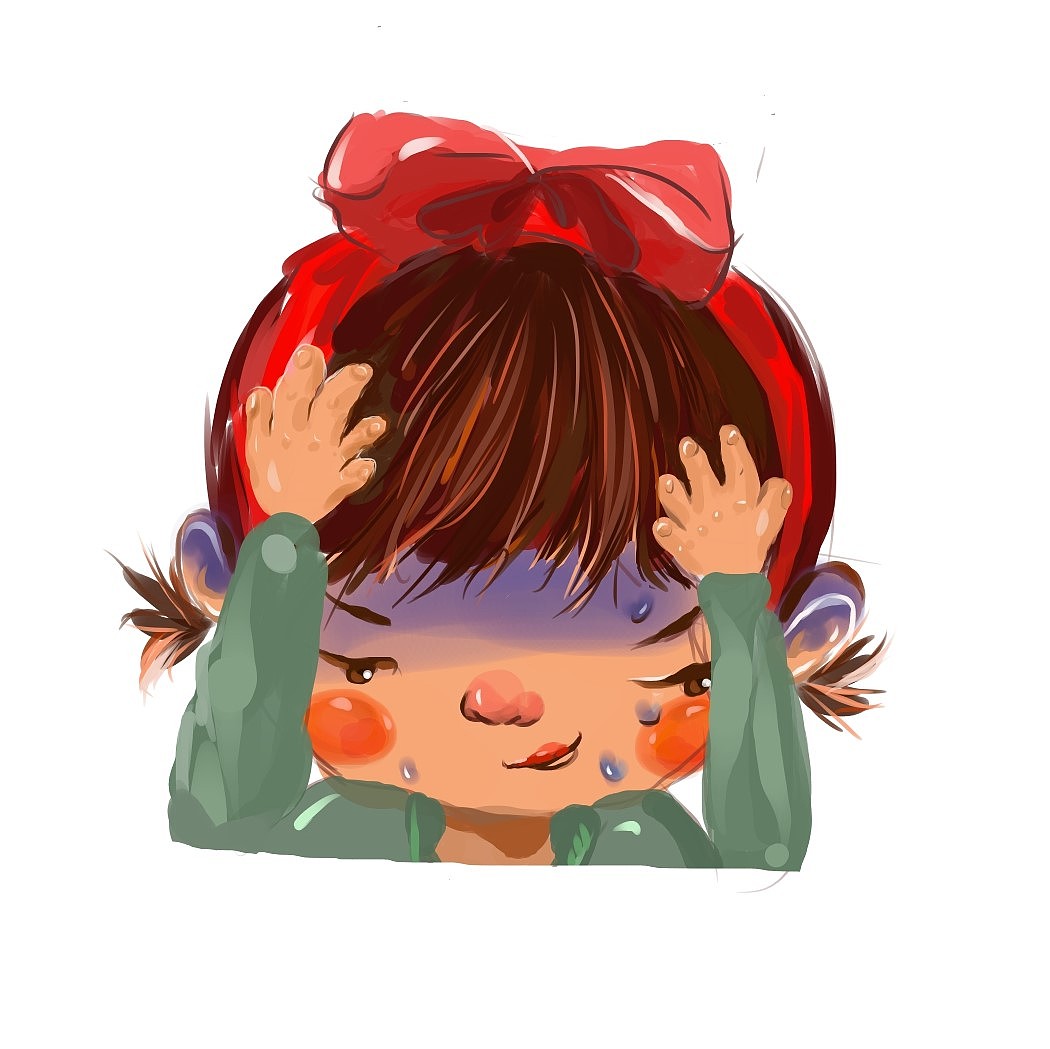 平凡女孩-emoji原创设计