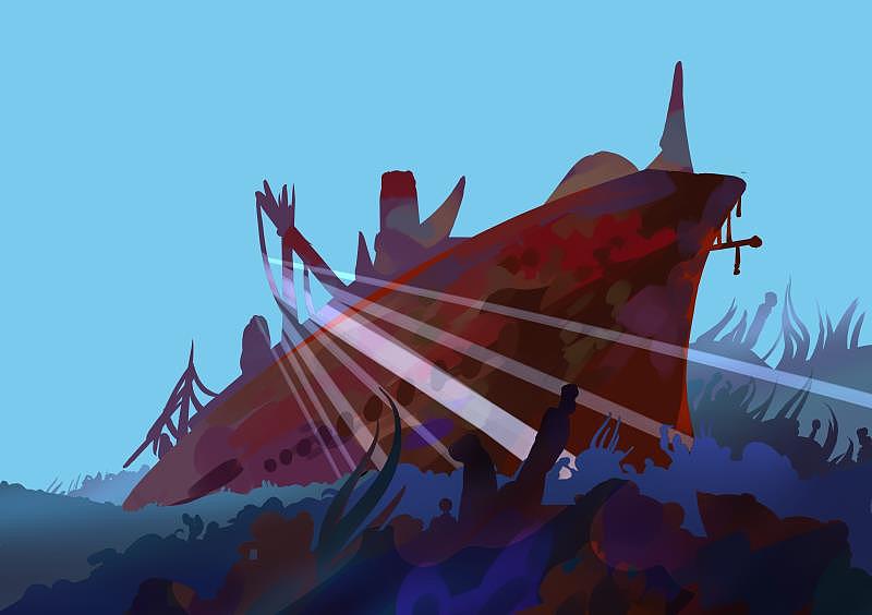 展示立牌|十大考古进校园水下考古（图ZMTY2NjExMjM2） - 商业插画 - 站酷设计师无发男原创素材 - 站酷ZCOOL