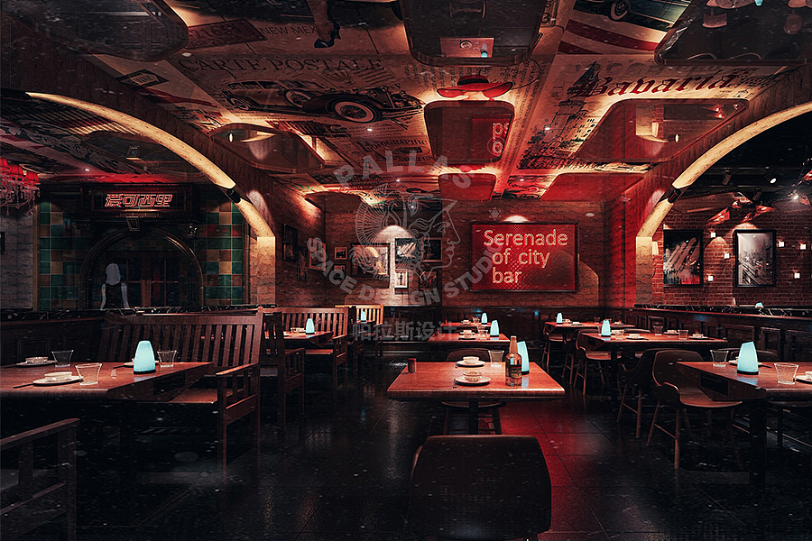 餐饮全案设计——爱可西里音乐餐吧