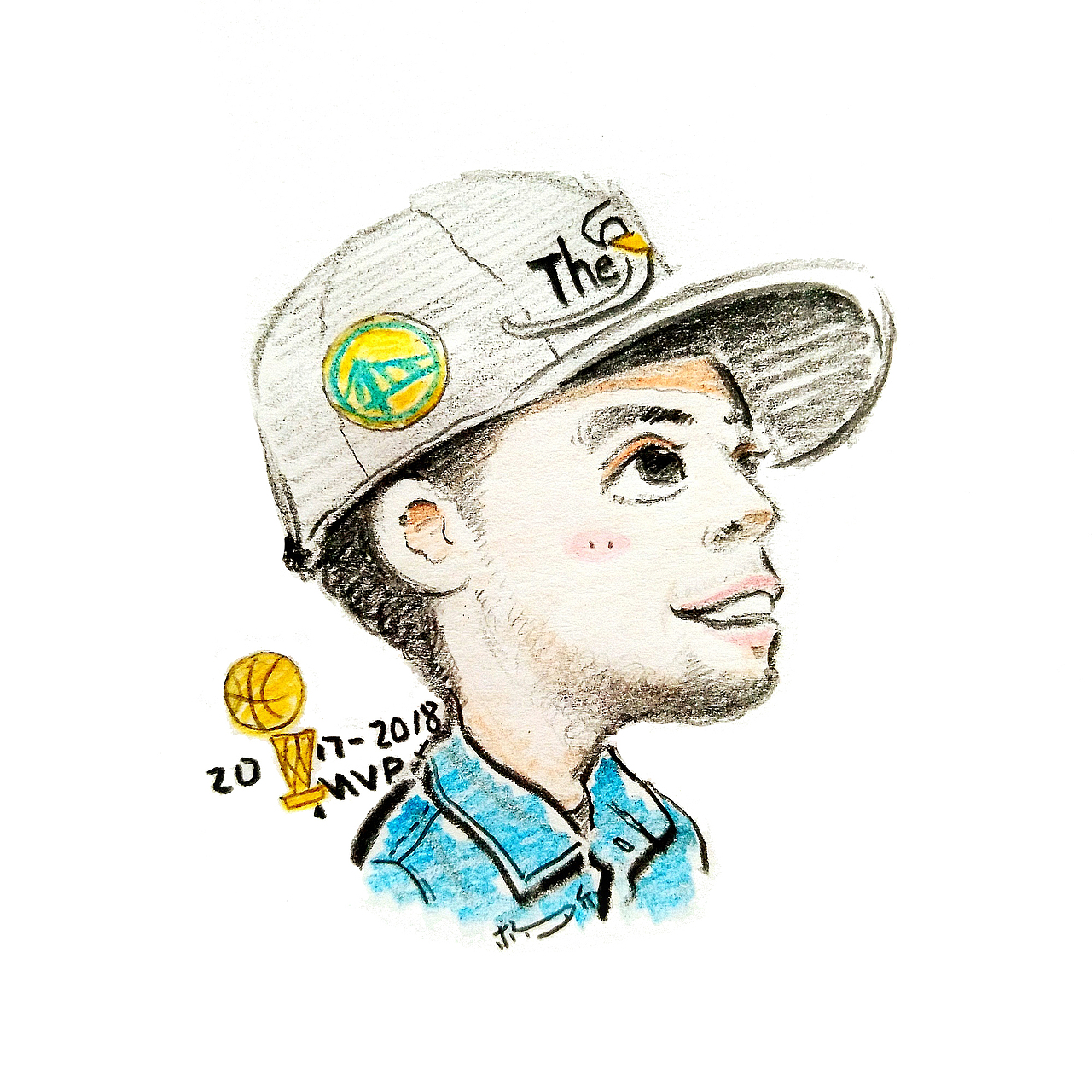 NBA漫画肖像系列·勇士 库里（图ZMTI2MjU2NDQw） - 单幅漫画 - 站酷设计师NBA乐爷原创素材 - 站酷ZCOOL
