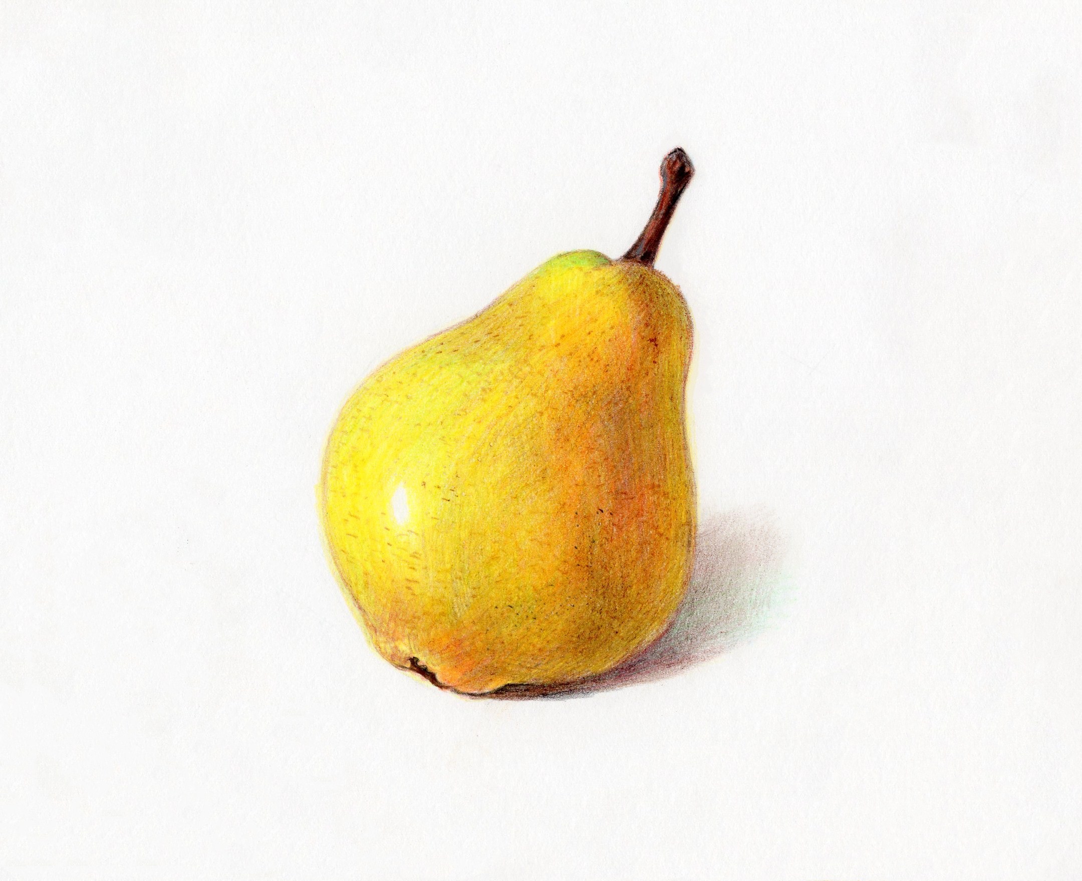 铅笔淡彩简单水果图片