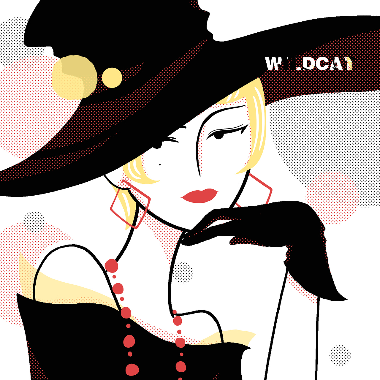 红黄黑丹凤眼女子