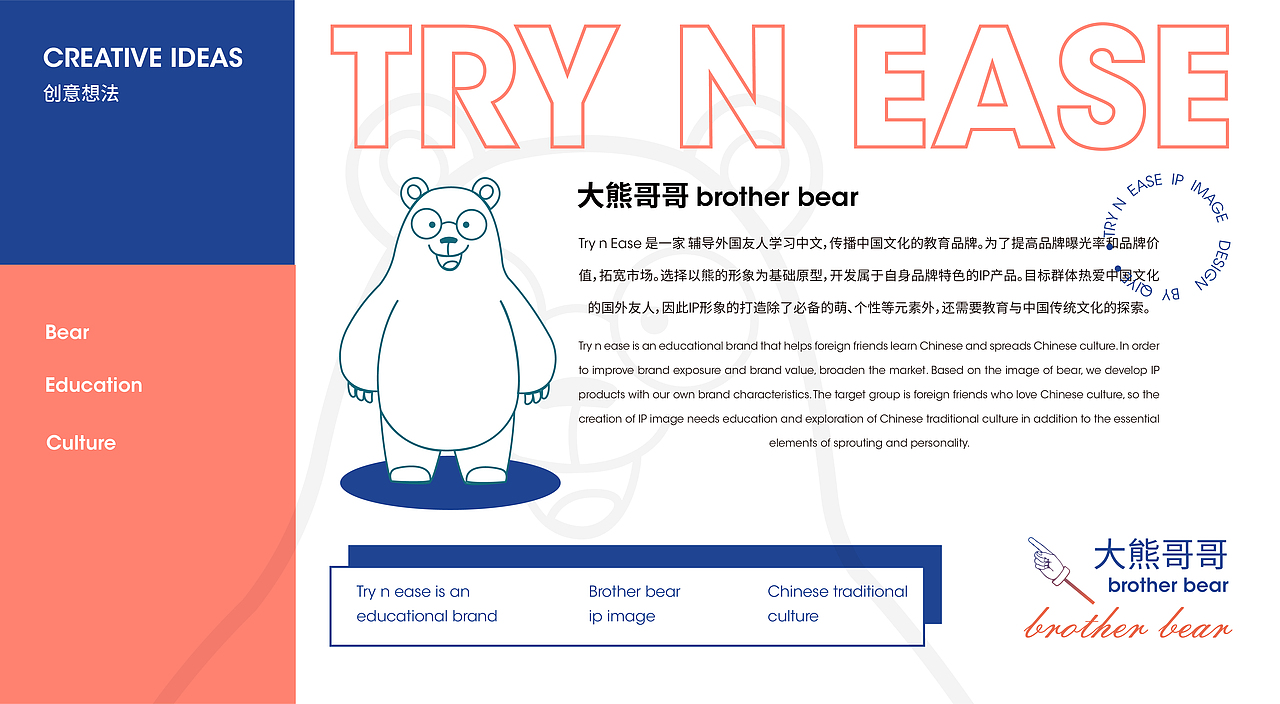 大熊哥哥IP形象（图ZMjUxMDY5MzMy） - IP形象 - 站酷设计师业子不画LOGO了原创素材 - 站酷ZCOOL