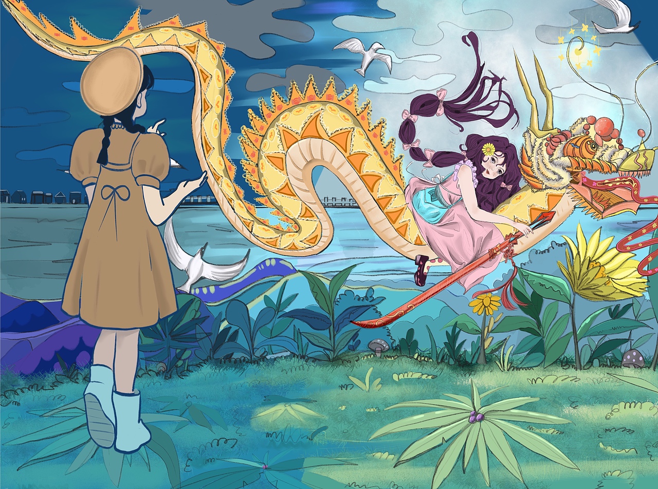 小魔女霓娜的花灯奇幻冒险（图ZMjU3ODAwMDgw） - 概念设定 - 站酷设计师霓娜塔原创素材 - 站酷ZCOOL
