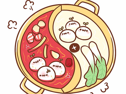 团子和火锅更配哦!