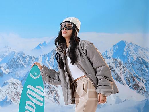 雪景背景拍摄作品