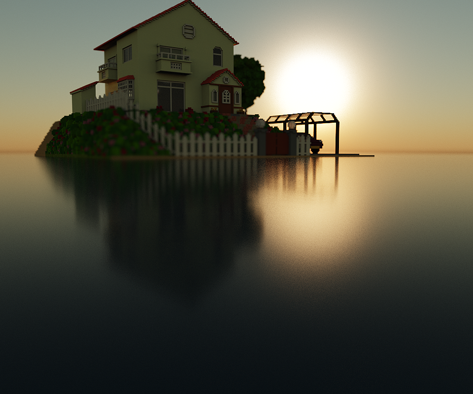 MagicaVoxel小练习：《悬崖上的金鱼姬》场景（图ZMTA5MzI0NDAw） - 场景 - 站酷设计师Jida是几达原创素材 - 站酷ZCOOL