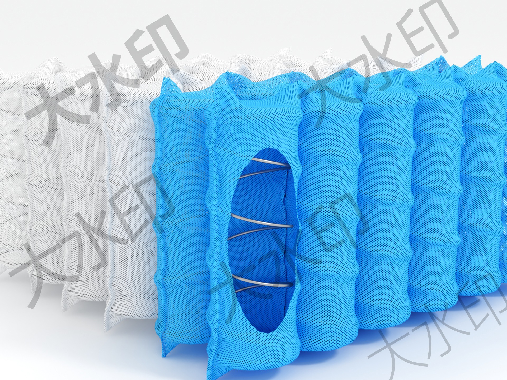 乳胶独立袋装弹簧床垫3D抗干扰静音酒店家用床1.8定制压缩卷包1.5-阿里巴巴