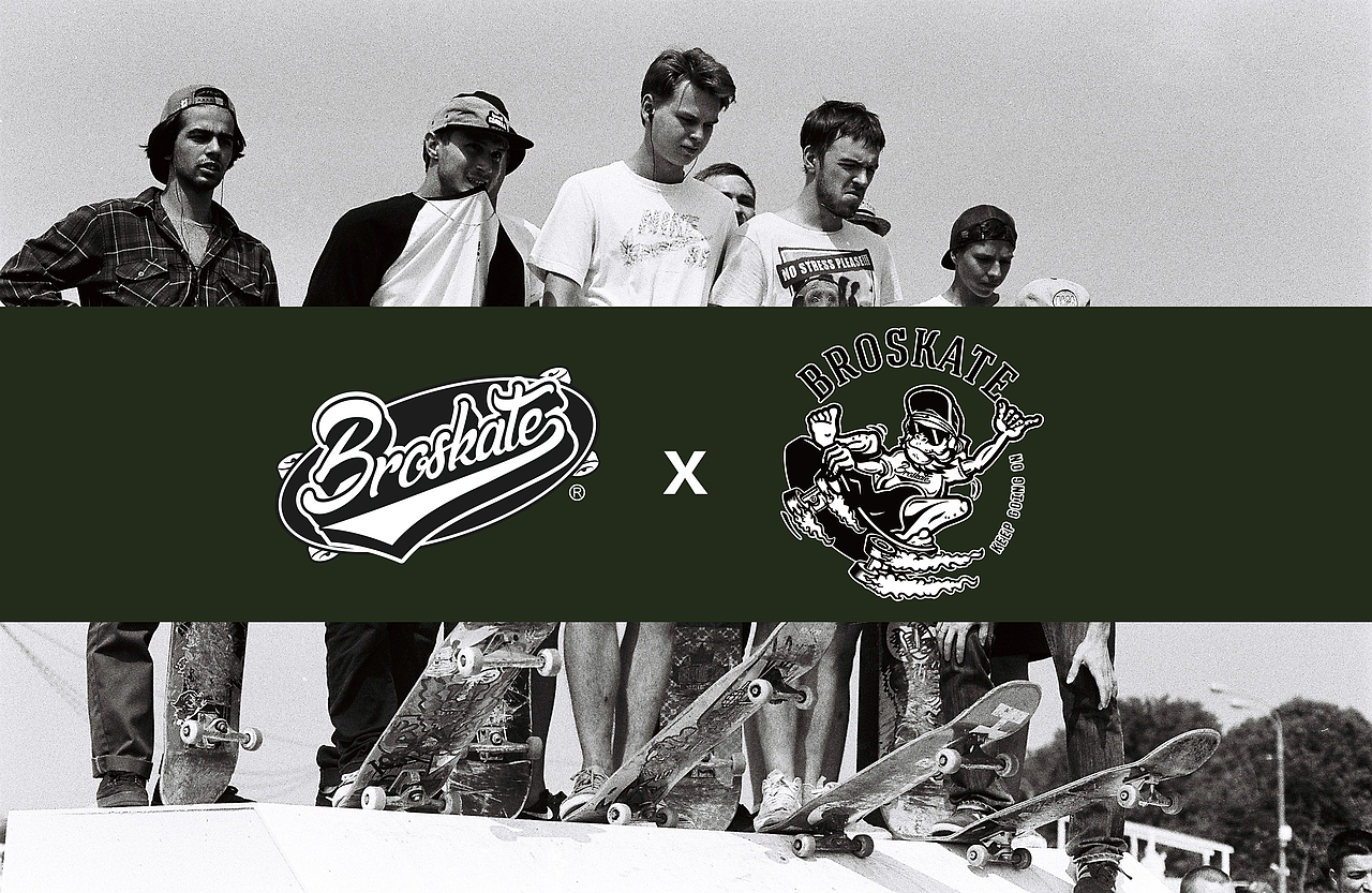 品牌兄弟滑板broskate品牌logo设计