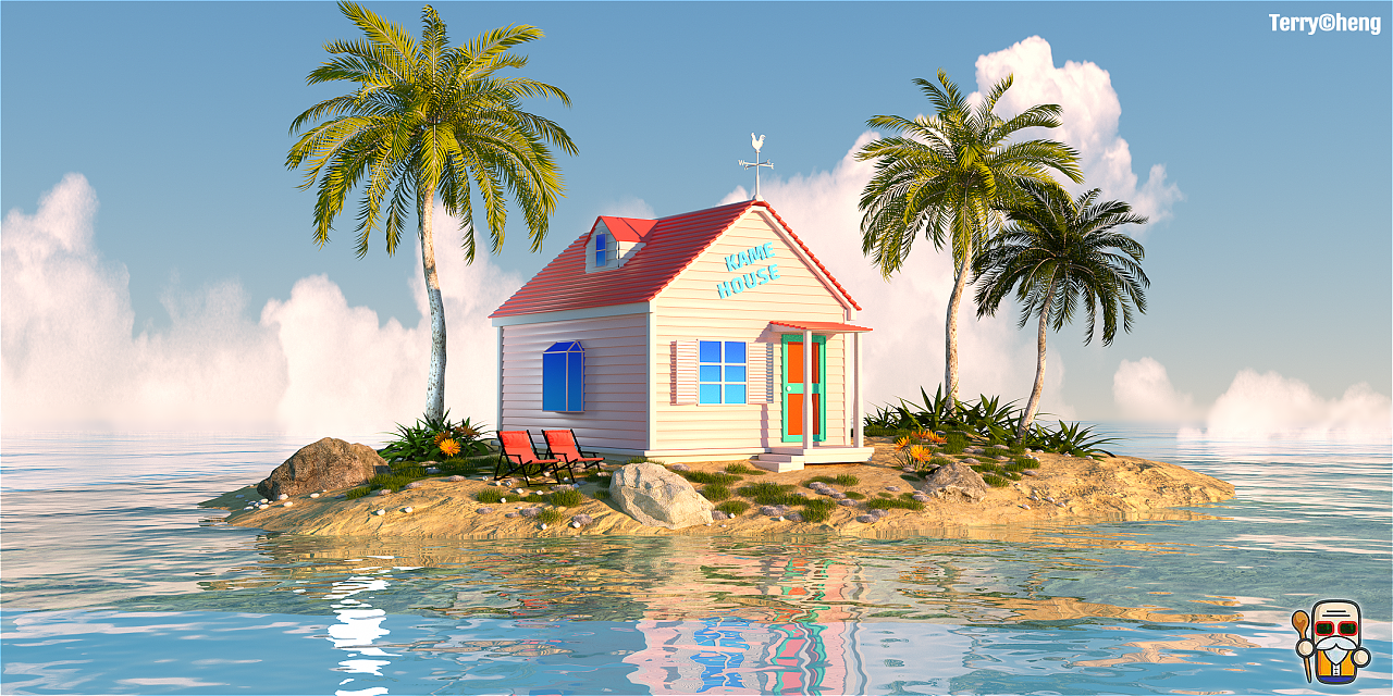 龟仙人海岛|三维|场景|z36026090 - 原创作品 - 站酷 (zcool)