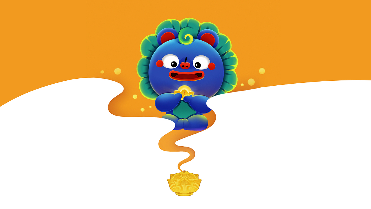 小青狮五台山ip形象设计