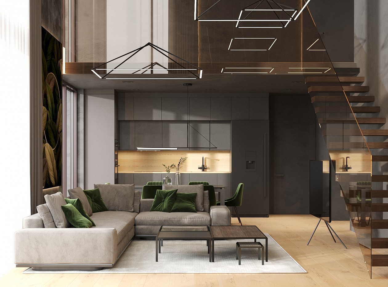 复式户型 色彩丰富