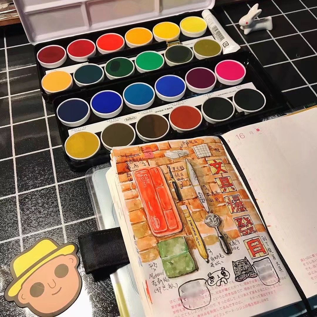 【手帐合集】2016-2020（图ZMjAzMDgwNTA4） - 新锐潮流插画 - 站酷设计师大宝圆子原创素材 - 站酷ZCOOL