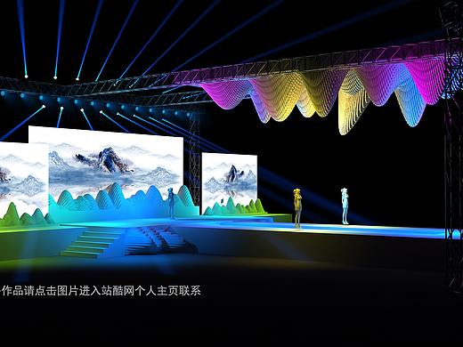 2020新品发布会舞美效果图服装发布会舞美效果图设计