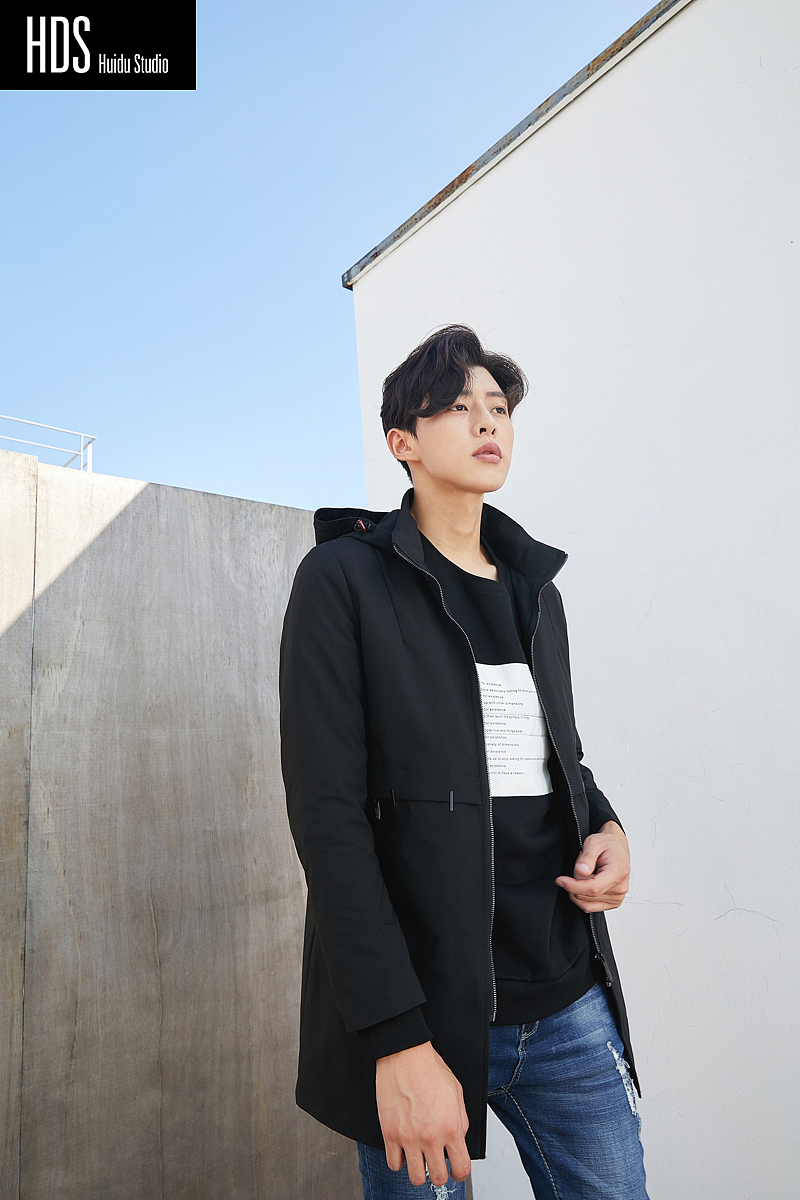 男装秋冬装韩国男模拍摄