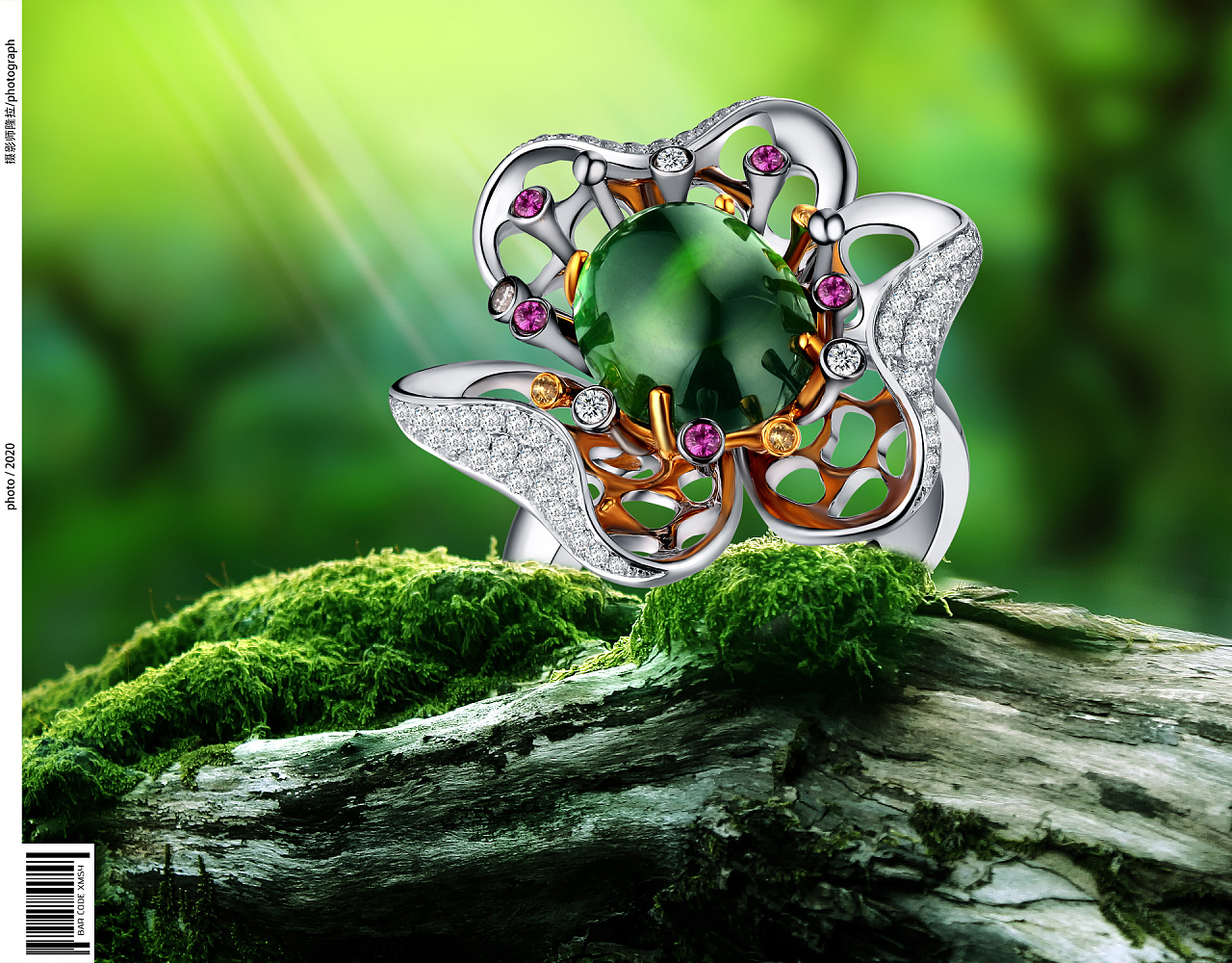 珠宝饰品灯箱片拍摄