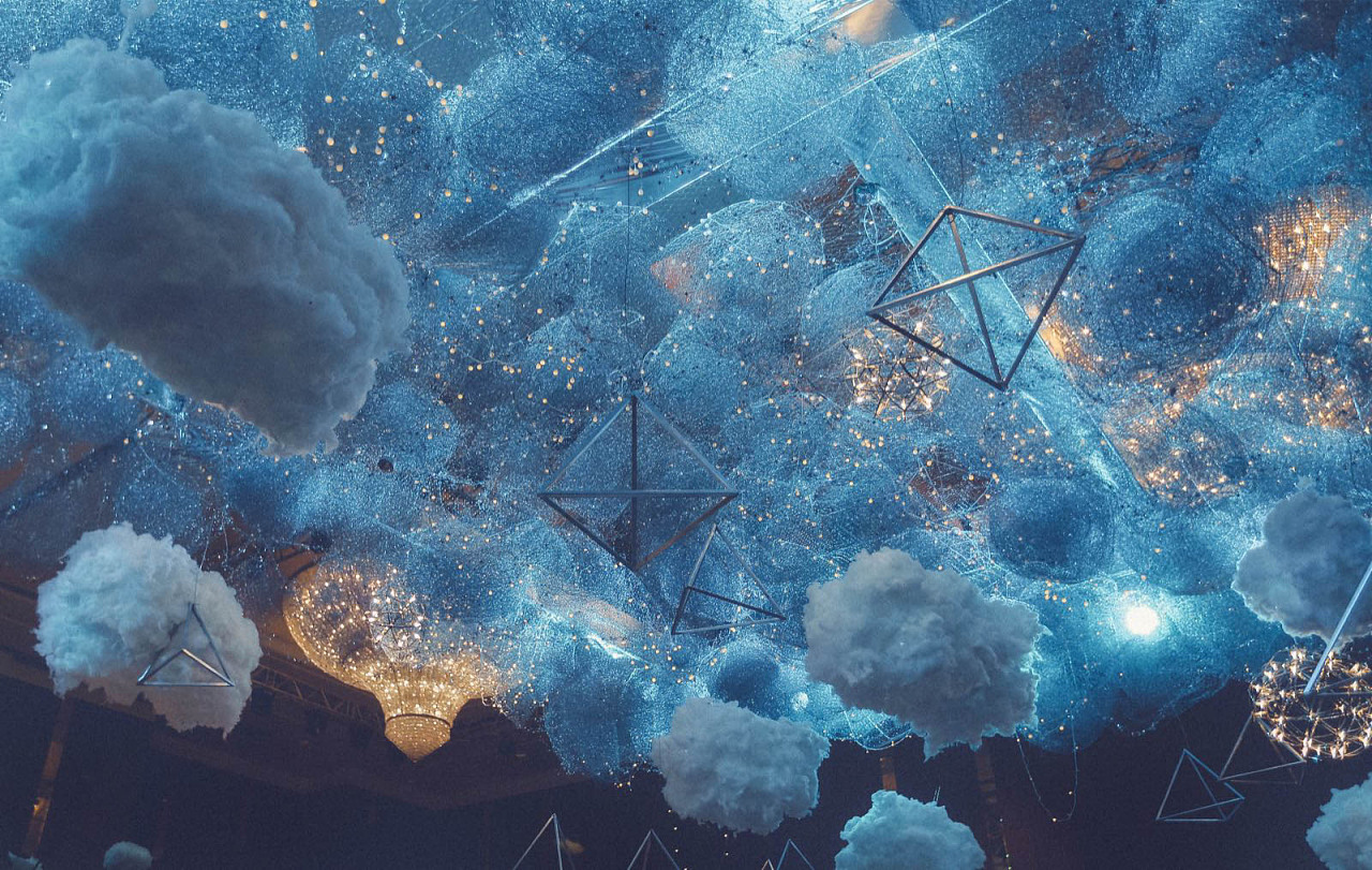 雾霾蓝素雅婚礼