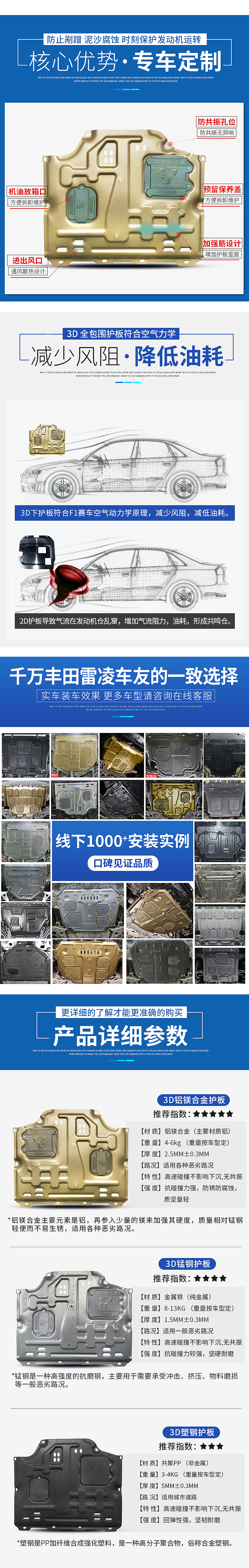 丰田雷凌下护板车品详情（图ZMjMzMzAxMzYw） - 电商 - 站酷设计师奶油色信封原创素材 - 站酷ZCOOL