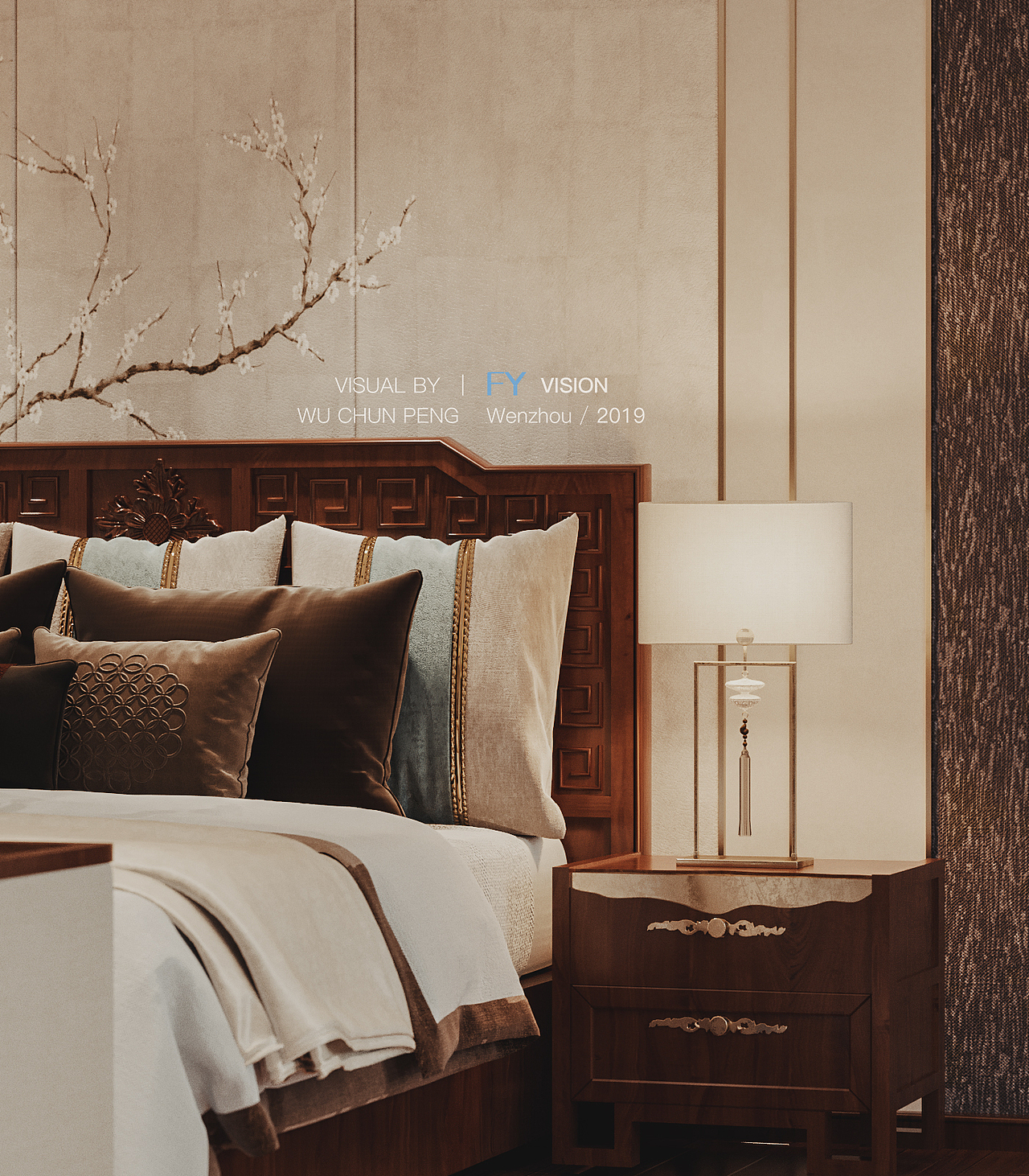 第一次做中式卧室。。（图ZMTY2ODczNTcy） - 家装设计 - 站酷设计师淡水杯子原创素材 - 站酷ZCOOL