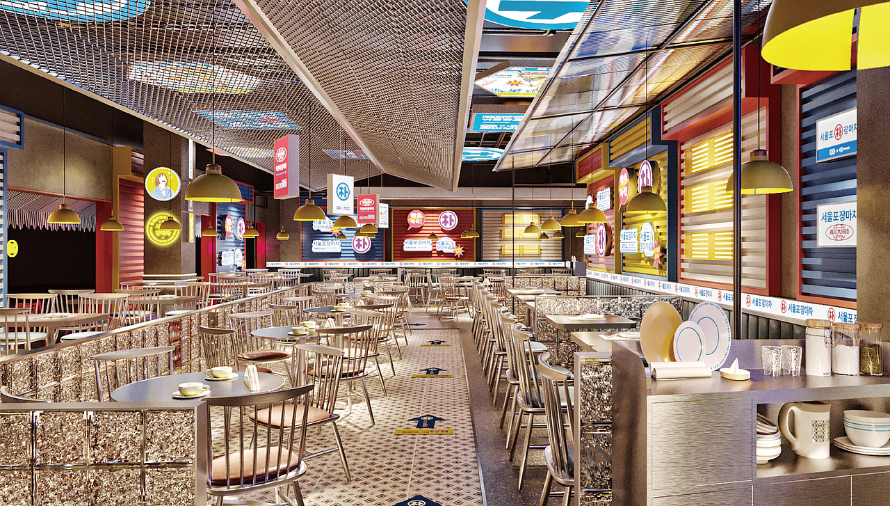 朴德善首尔大排档品牌设计餐饮设计