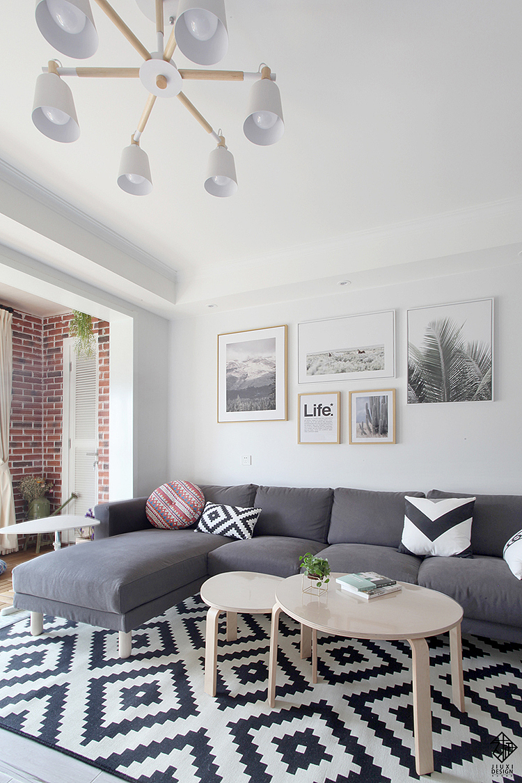 【久栖设计】郑州民安北郡丨北欧风格设计丨春夏正当时（图ZMTAyMDExNDA0） - 家装设计 - 站酷设计师久栖设计原创素材 - 站酷ZCOOL