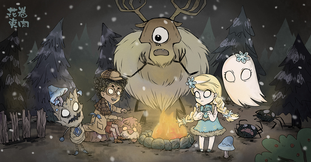 饥荒同人电脑壁纸要听鬼故事吗