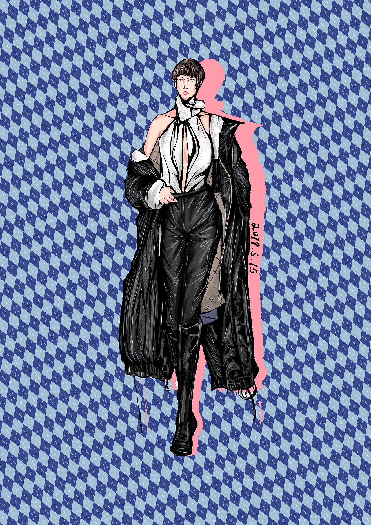 近期服装画练习整合（图ZMTYyMjc0ODcy） - 休闲/流行服饰 - 站酷设计师能不这么逗吗原创素材 - 站酷ZCOOL