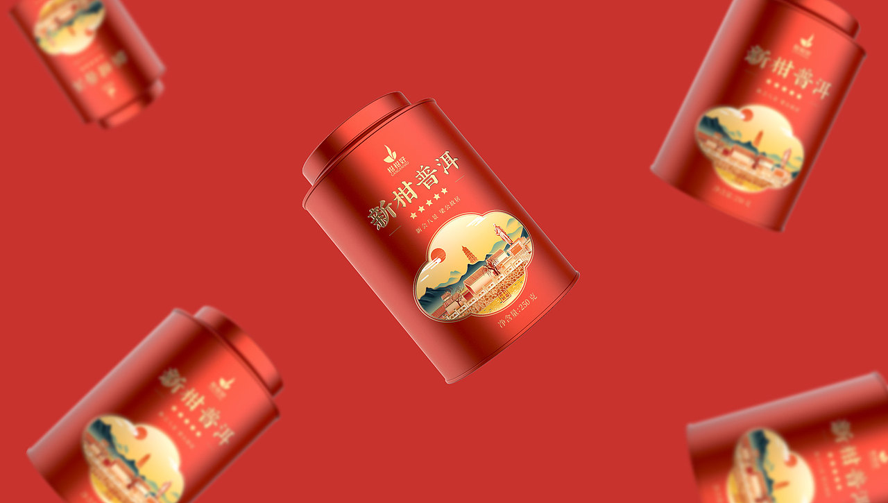 柑柑好 X ONE里创意 | 国茶当潮·饮力向上（图ZMjY3MDIwMDc2） - 包装 - 站酷设计师ONE里创意原创素材 - 站酷ZCOOL