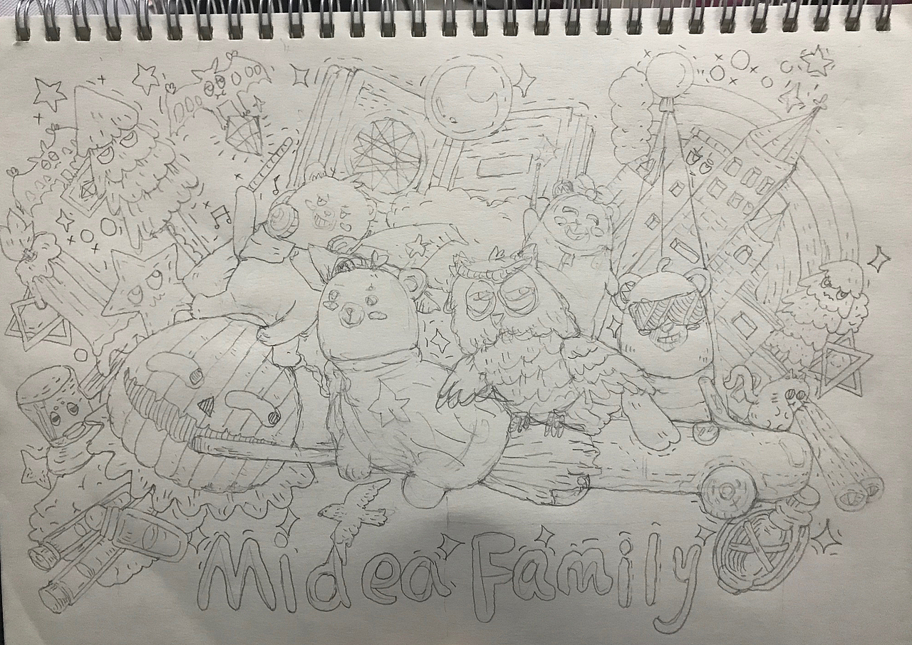 Midea faimly-魔法SHOW（图ZMTU0MjEzNTE2） - 图案 - 站酷设计师物体原创素材 - 站酷ZCOOL