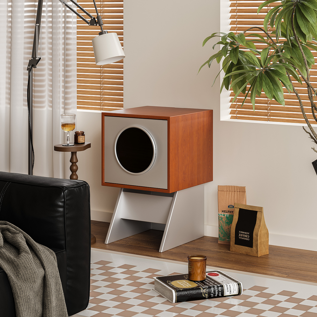 包豪斯沙发边柜