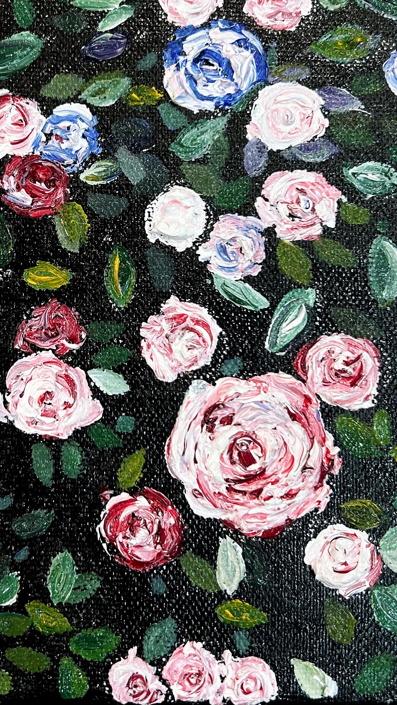 油畫創作🌹古典玫瑰園