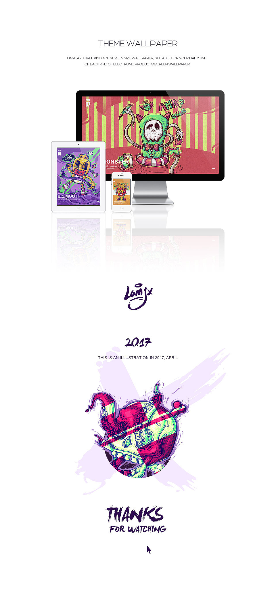 Illustration collection in April