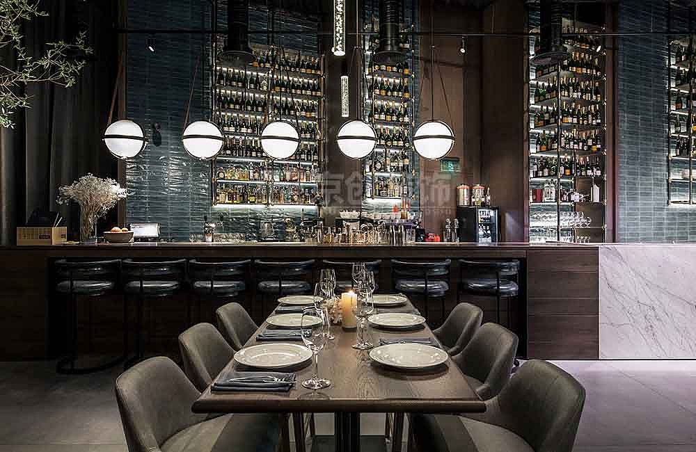 海洋主题西餐厅设计装修,郑州设计公司京创装饰案例