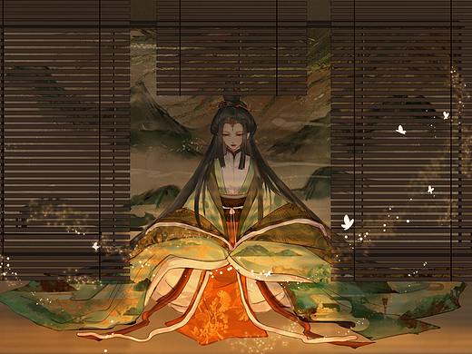 古风插画（个人主页-ZNTE3ODY0NDA=） - 商业插画 - 站酷设计师真的是糖豆豆原创素材 - 站酷ZCOOL