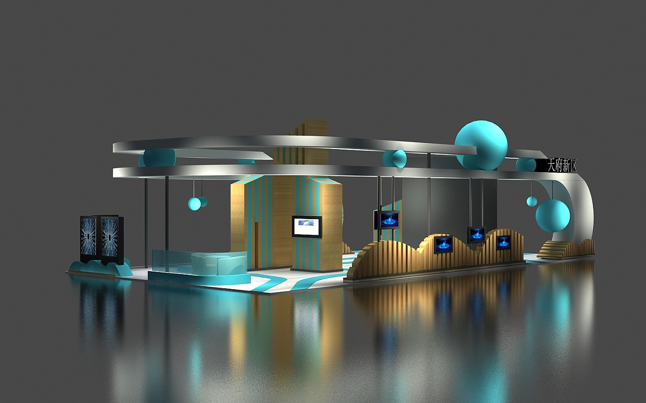 天府新区地产科技感展会|空间|其他空间|z188213849 - 原创作品