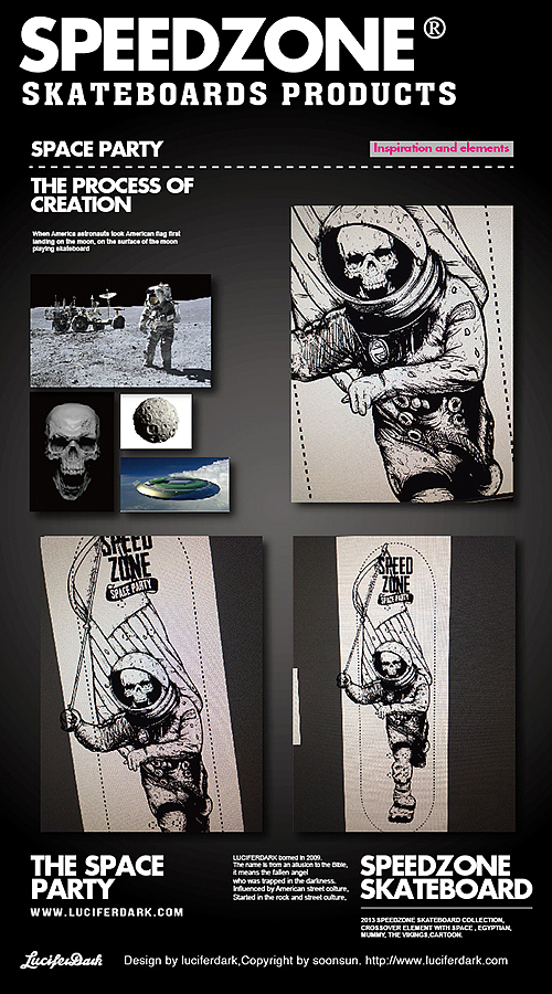 SPEEDZONE欧美风格滑板设计（图ZMjQxNTU0Njg=） - 商业插画 - 站酷设计师luciferdark原创素材 - 站酷ZCOOL