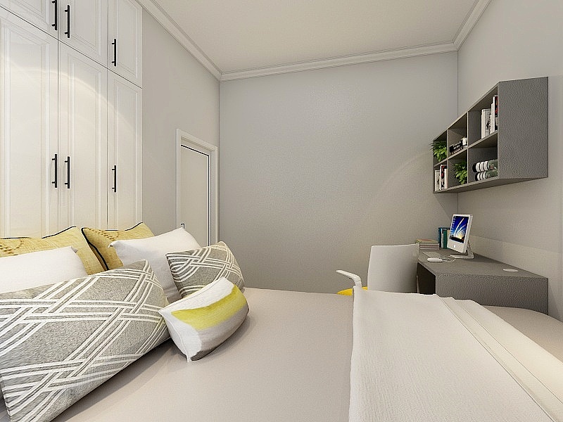 未来微墅100㎡冷淡风效果图