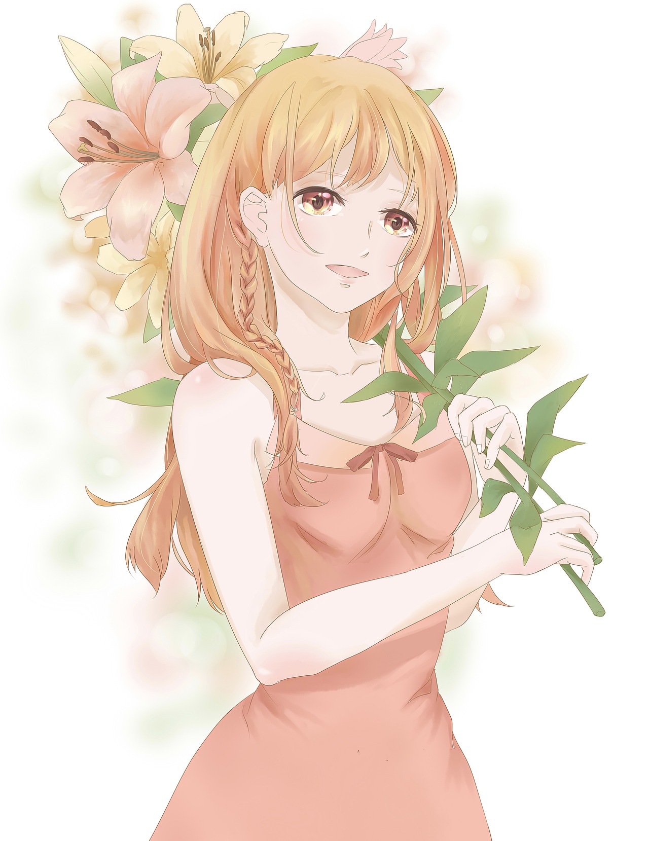 花语插画系列（图ZMTI0NTAwNTc2） - 创作习作 - 站酷设计师珺竹原创素材 - 站酷ZCOOL
