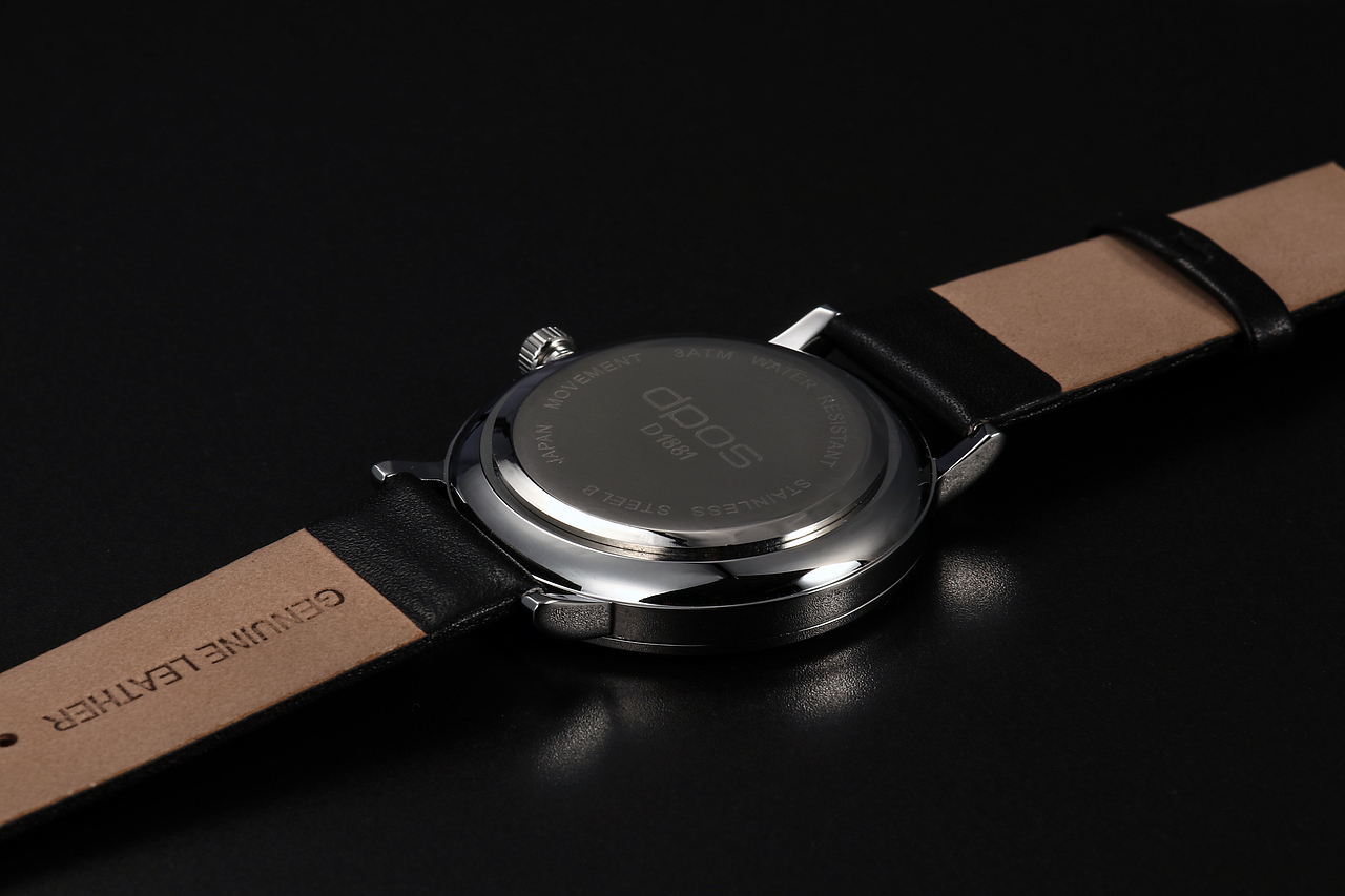 手表磨砂黑底摄影