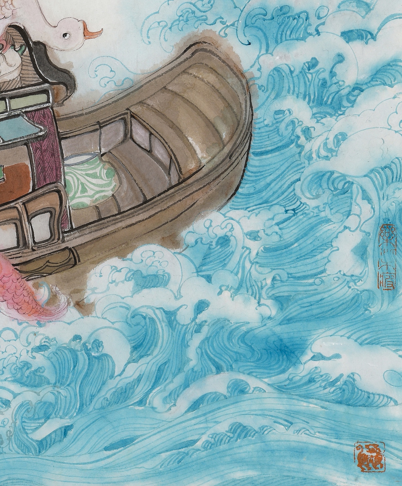 乘风破浪|纯艺术|绘画|李翔峰羽_原创作品-站酷zcool