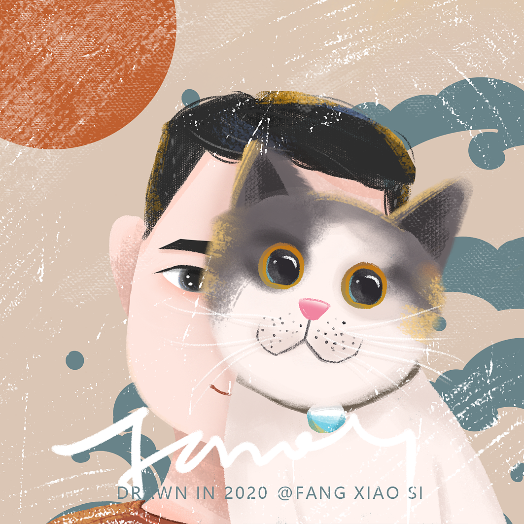 插画头像（图ZMjIwMDAxOTUy） - 创作习作 - 站酷设计师方小思原创素材 - 站酷ZCOOL