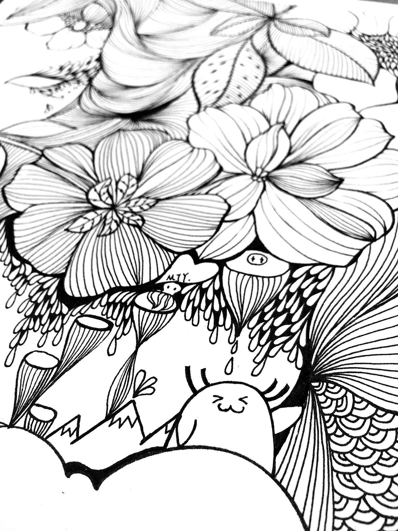 针管笔插画（图ZMTIyMzc0MDk2） - 创作习作 - 站酷设计师会画画的云原创素材 - 站酷ZCOOL