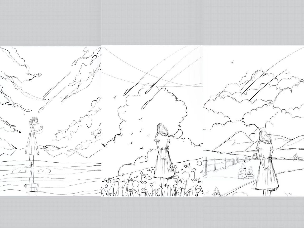 《方圆几里》小说封面创作（图ZMjg2Mzc3NDI0） - 艺术插画 - 站酷设计师菲菲君FeyFey原创素材 - 站酷ZCOOL