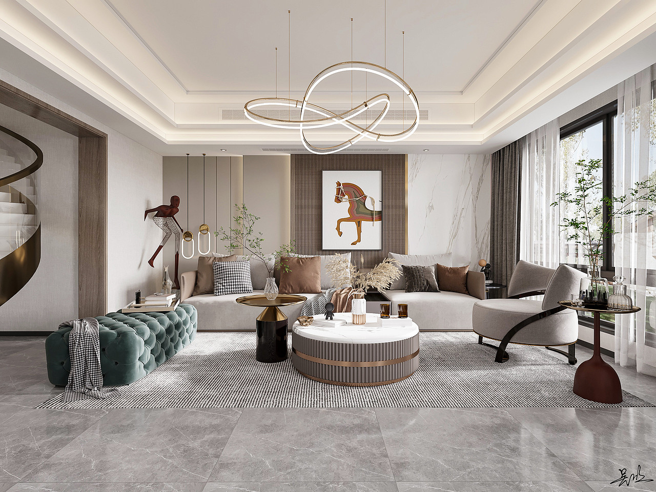 现代——低调奢华有内涵（图ZMjYxMTEyNjI4） - 家装设计 - 站酷设计师吴欣MM原创素材 - 站酷ZCOOL
