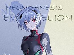 二次元临摹练习eva凌波丽