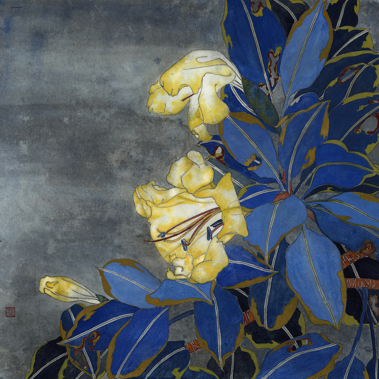 工笔国画小品《金杯花》及衍生（图ZMjY1MTUxMDE2） - 艺术插画 - 站酷设计师左边又又原创素材 - 站酷ZCOOL