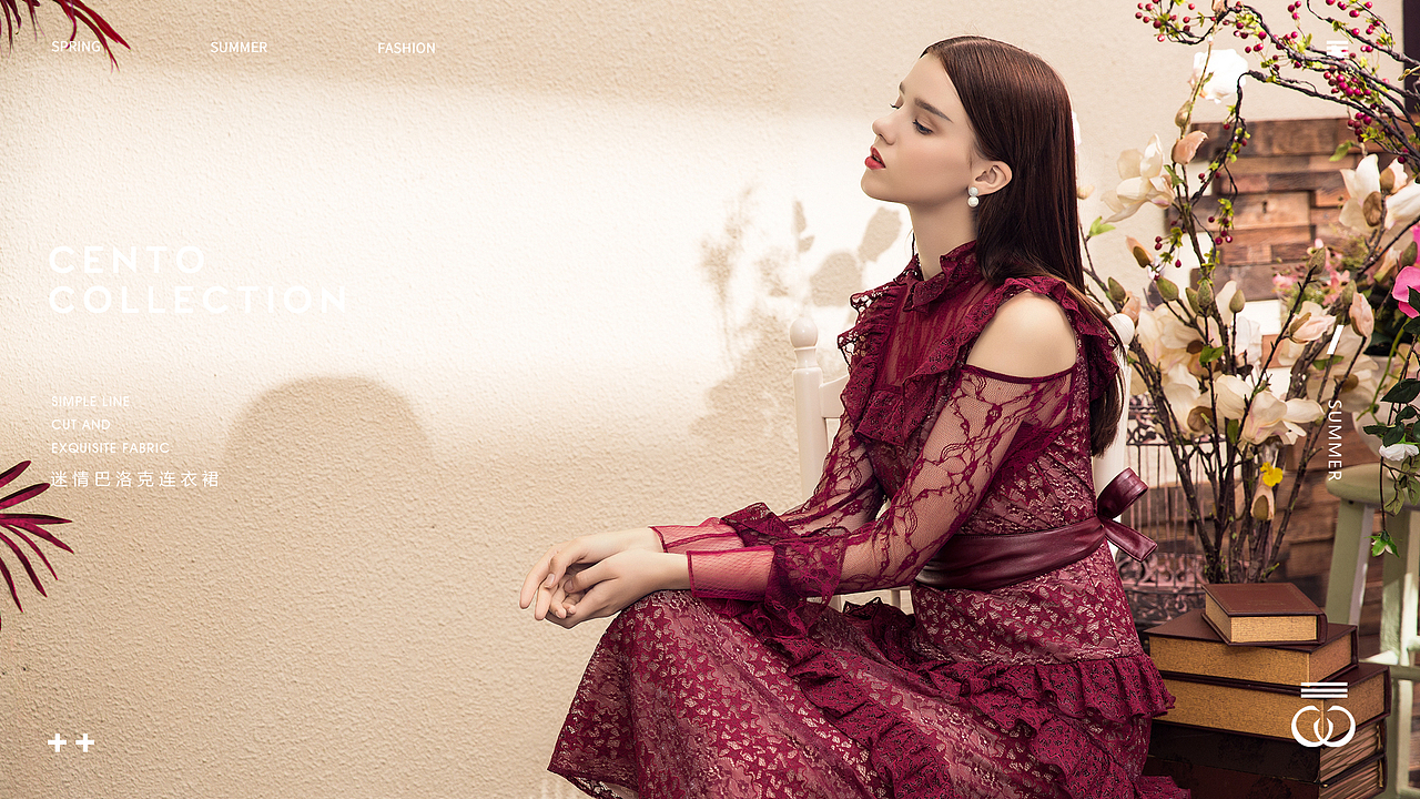 CENTO COLLECTION 2018迷情巴洛克连衣裙