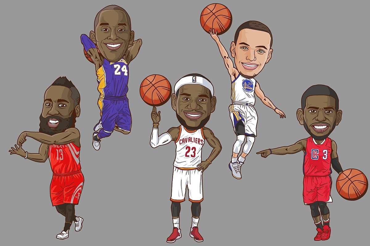 nbaplayzone球星卡通造型