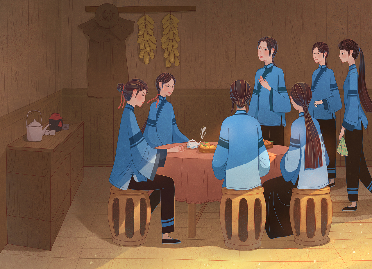 女 书 传 说 / 25P（图ZMjU4ODg0Mjg0） - 绘本 - 站酷设计师桂定GD原创素材 - 站酷ZCOOL